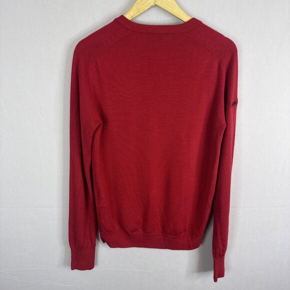 Galvin Green V-Neck Sweater Men’s M Red 50% Wool 50% Acrylic Golf Knit Pullover - Picture 5 of 6